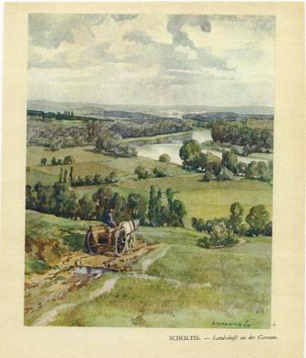 aquarelle allemande Langoiran fr