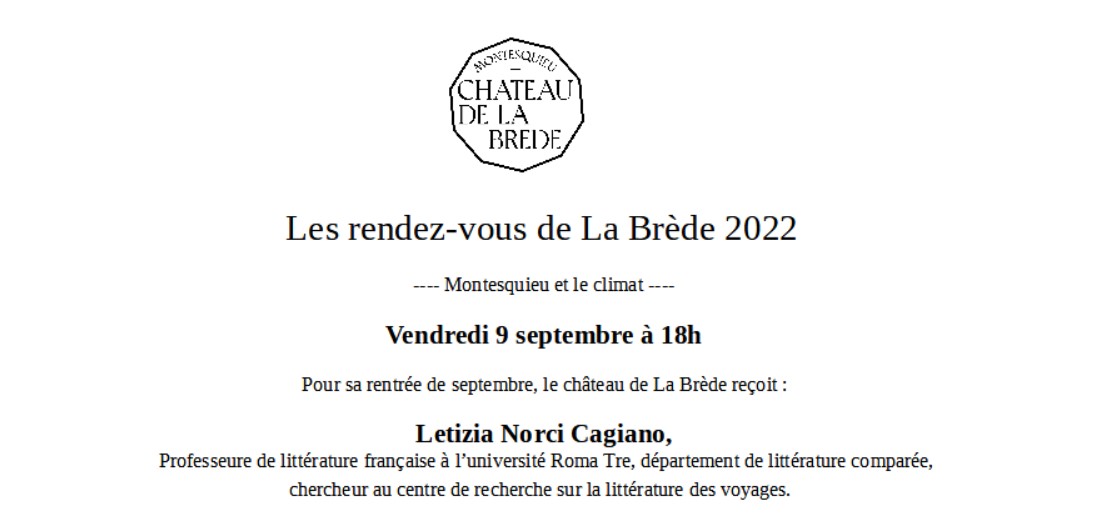 Conférence 9 septembre La Brède Capture décran 2022 09 01 160148